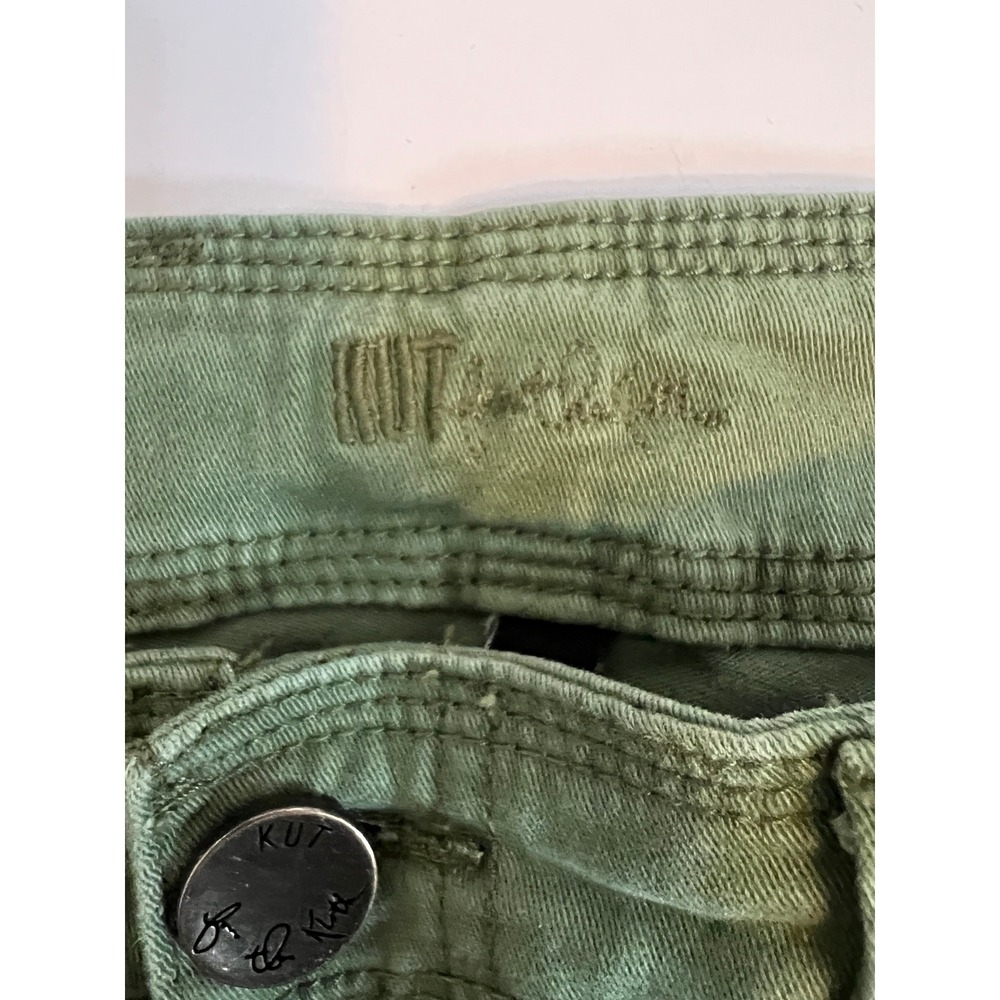 Kut from the Kloth Womens Cargo Shorts Olive Green Size 6 Utility Mini Short - Picture 3 of 7